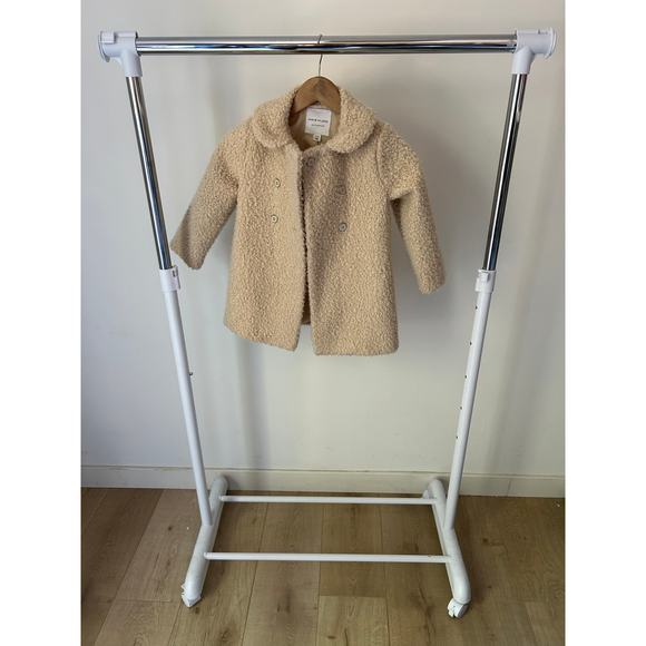 Janie & Jack Sherpa Beige Jacket Size 3-4 - Picture 2 of 8